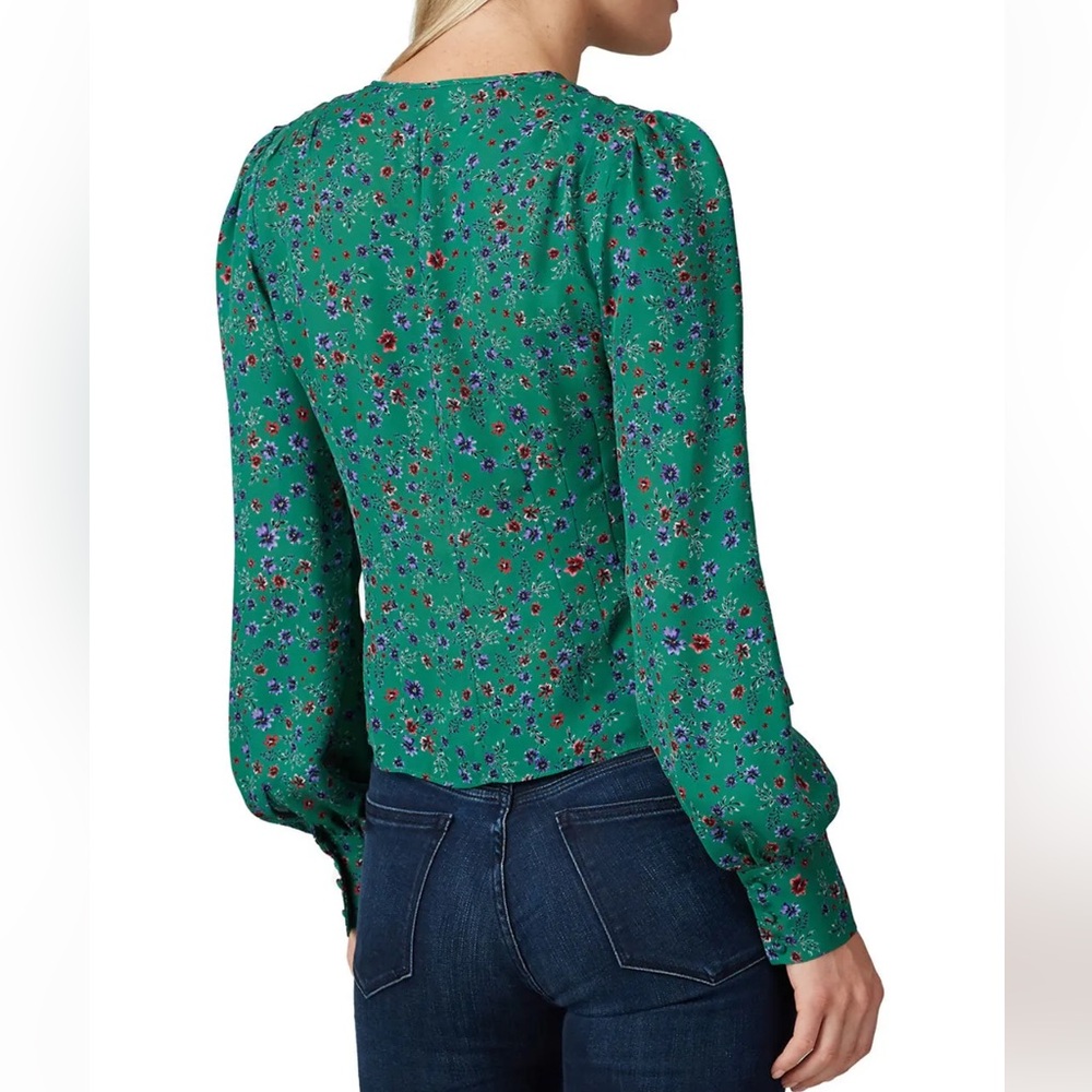 Nicholas Green Silk Button Front Blouse, RTR - Picture 2 of 10